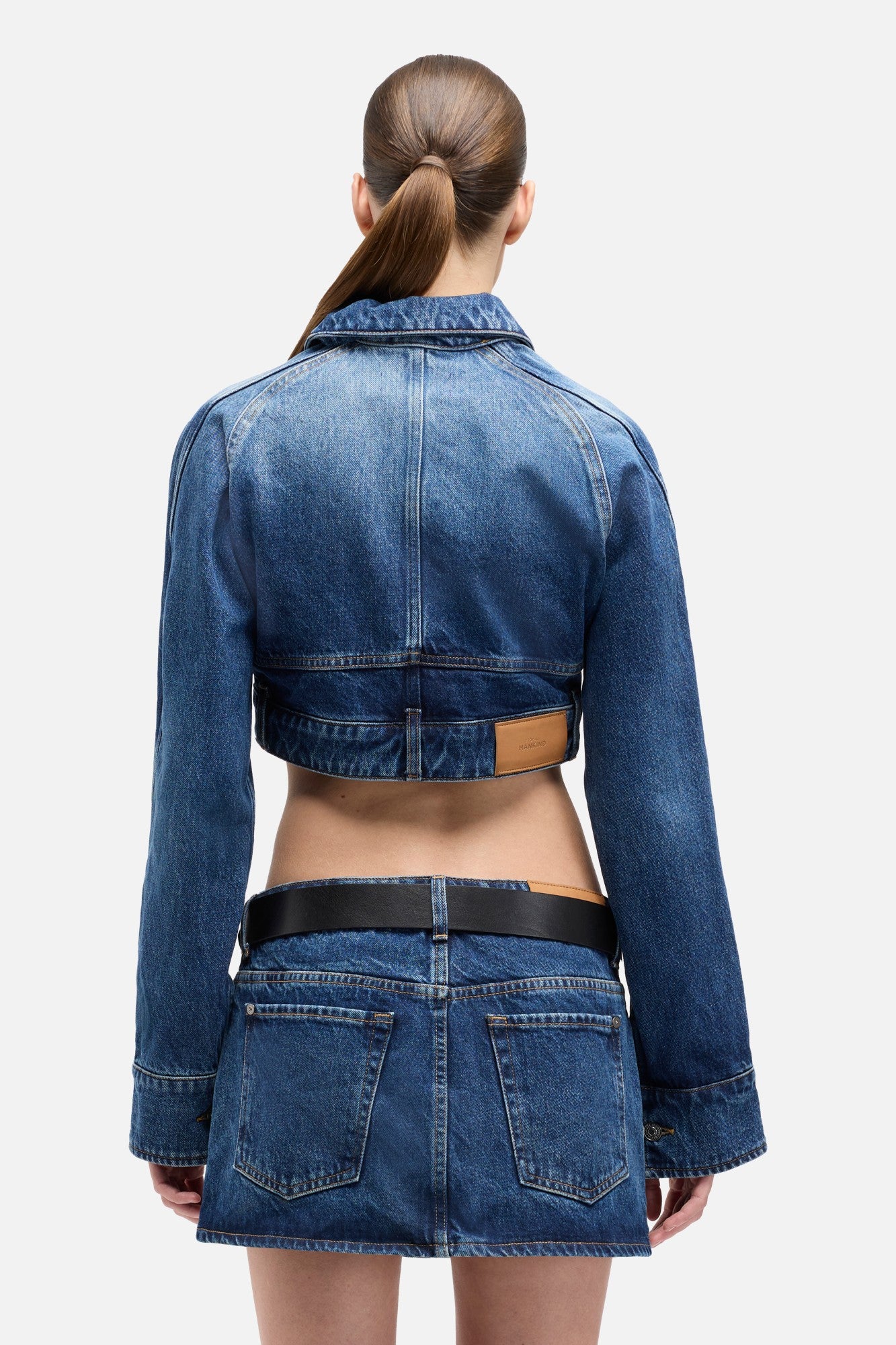 Denim Cropped Jacket in Waivy | 7 For All Mankind