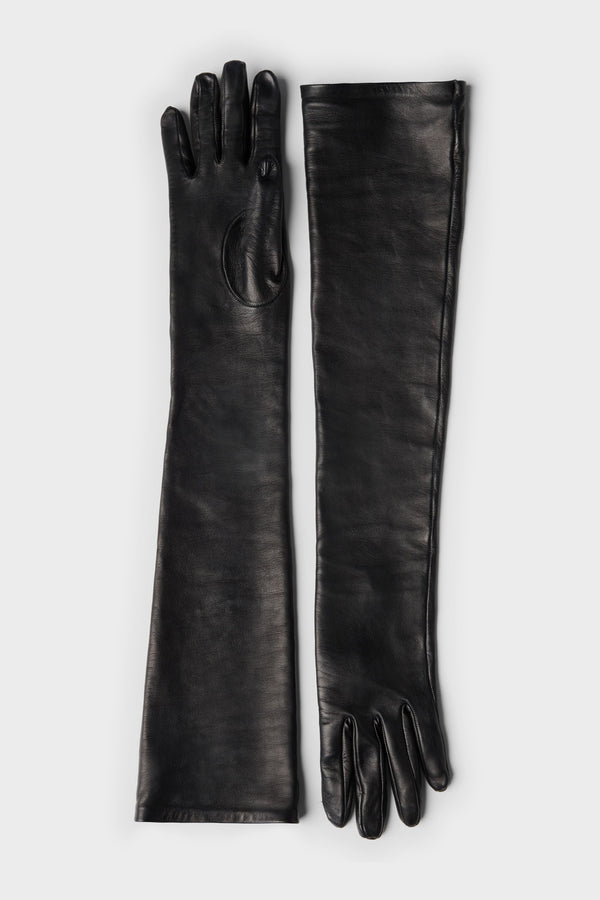 LONG GLOVES in Faux Leather
