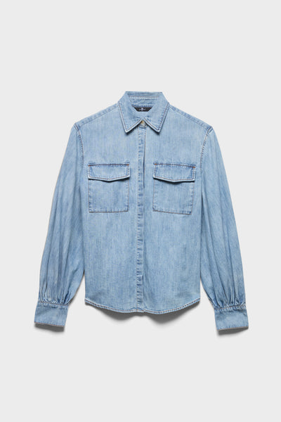 LONG SLEEVE REGULAR SHIRT in Denim Loft