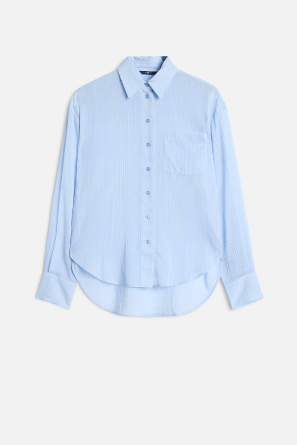 OVERSIZE BUTTON DOWN in Cotton Voile