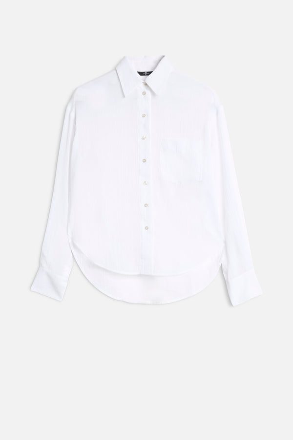 OVERSIZE BUTTON DOWN SHIRT in Cotton Voile