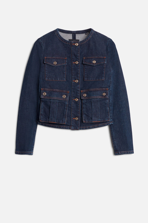 COLLARLESS JACKET
