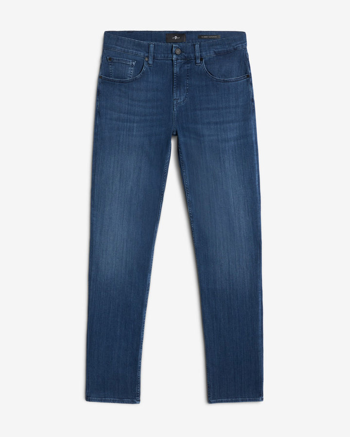 Luxe Performance Plus Slimmy Tapered In Mid-Blue | 7 For All