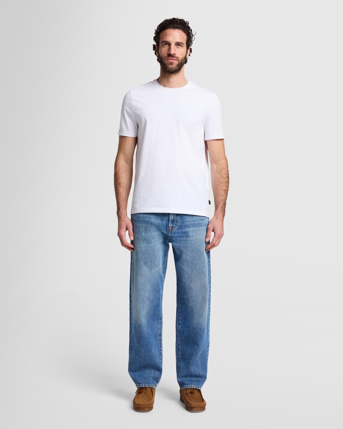 hug your skin☆Tucked denim pants 7 For All Mankind Slimmy Luxe Performance Plus Jeans in Deep