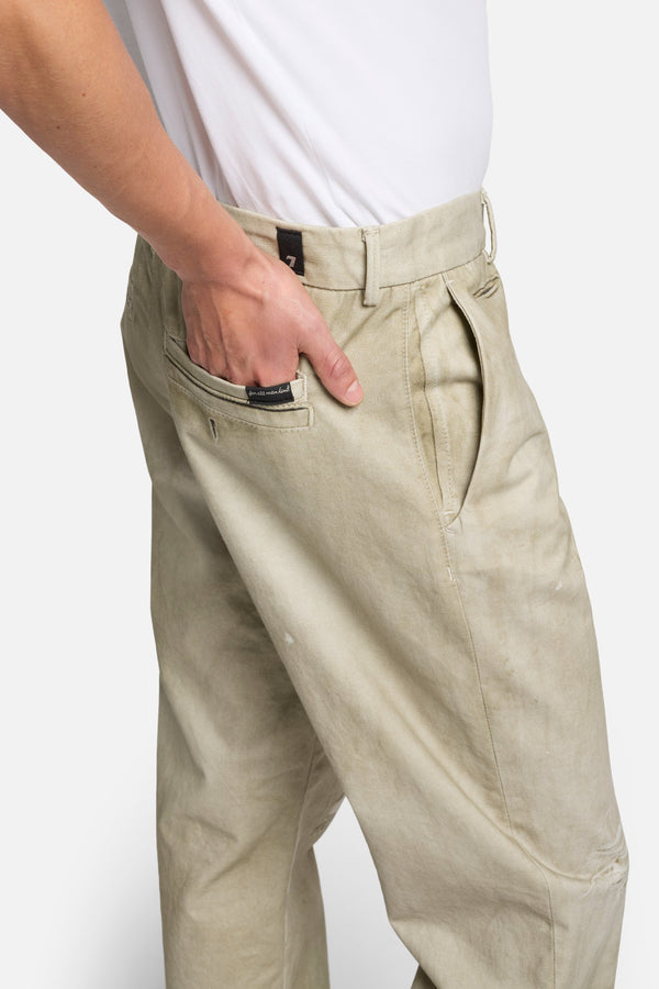 Digital Print Straight Chino in Dune