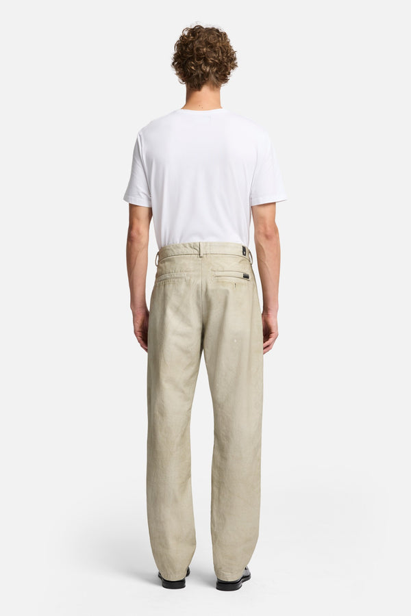 Digital Print Straight Chino in Dune
