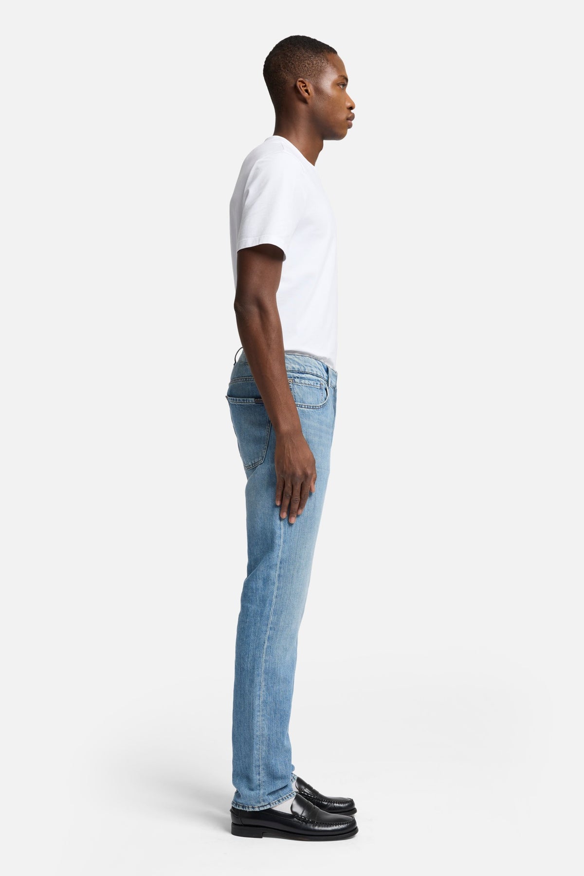 7 For All Mankind Denim Linen The Straight in Station