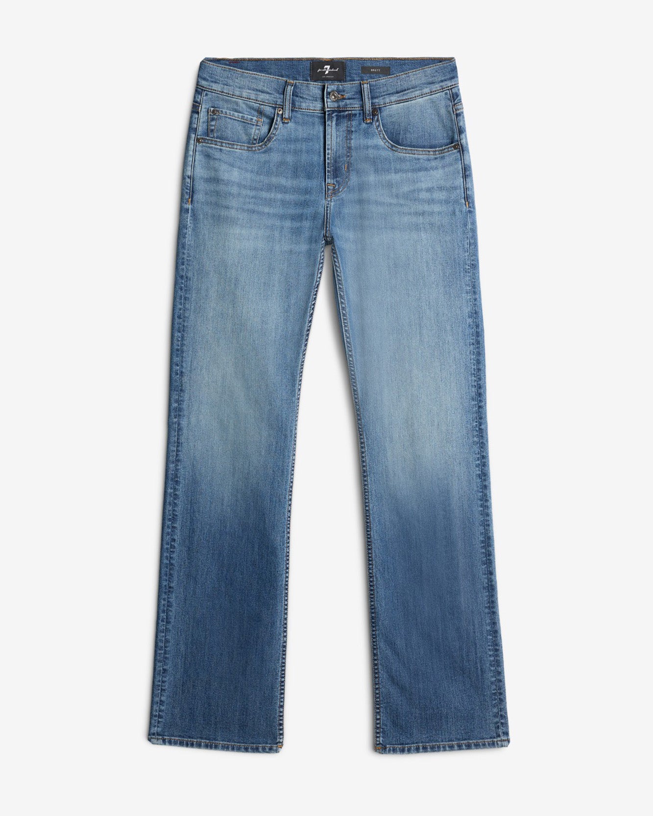 ◆UNKNOWN PLANET◆ Slim fit bootcut denim pants blue Original Bootcut in Summer Fig | 7 For All Mankind