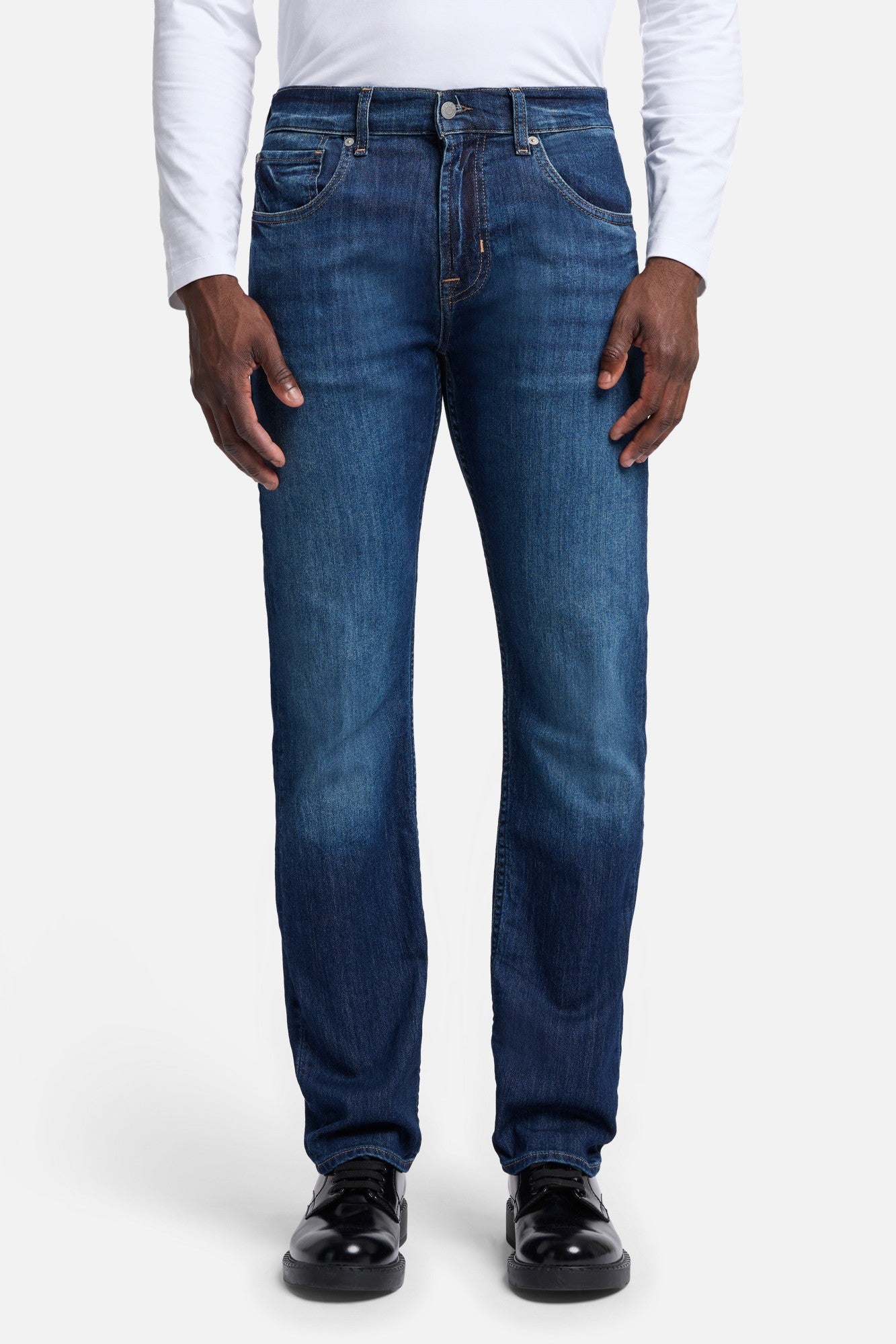 Airweft Straight Squiggle In Ironwood | 7 For All Mankind