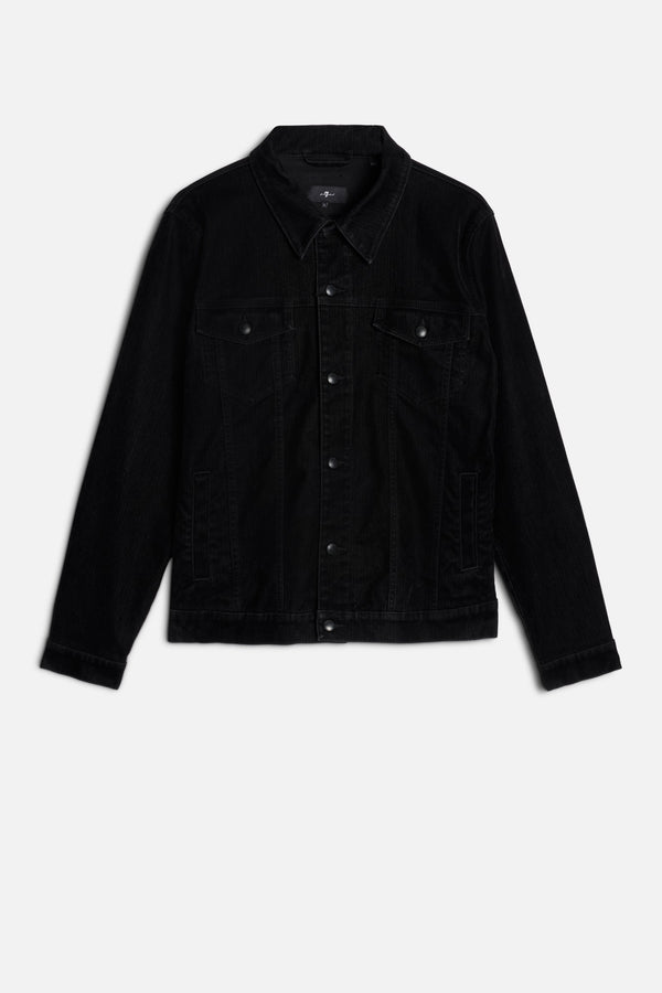 PERFECT TRUCKER JACKET in Flock Denim