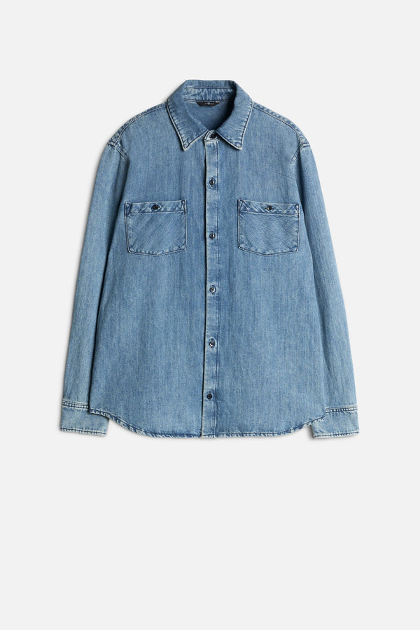 OVERSHIRT in Indigo Linen