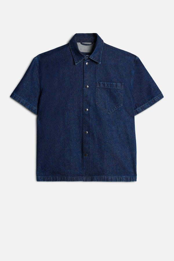 UTILITY DENIM CAMP SHIRT