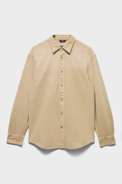 REGULAR SHIRT in Cotton Blend Monument