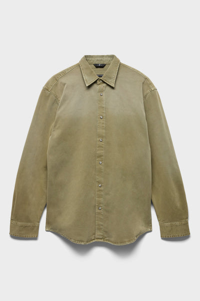 REGULAR SHIRT in Cotton Blend Sunsage