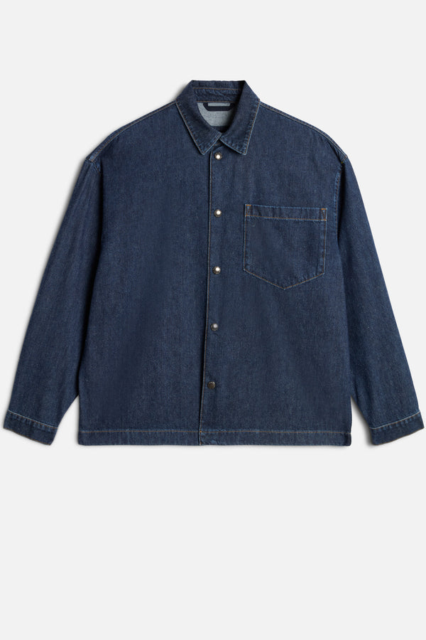 OVERSHIRT in Silk Denim