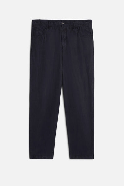 HYBRID JOGGER in Linen Blend Navy