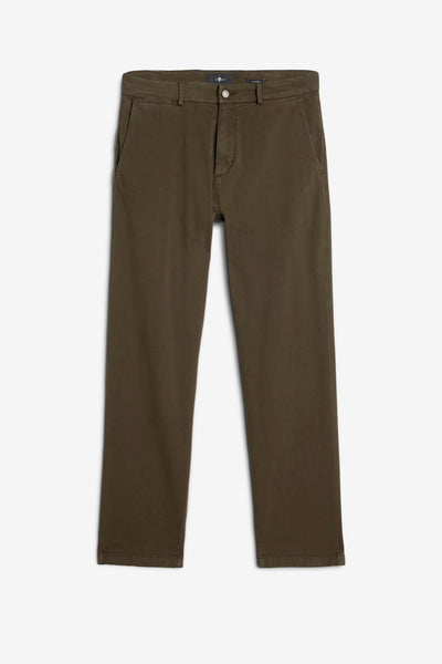 STRAIGHT CHINO in Luxe Performance Sateen Dark Olive
