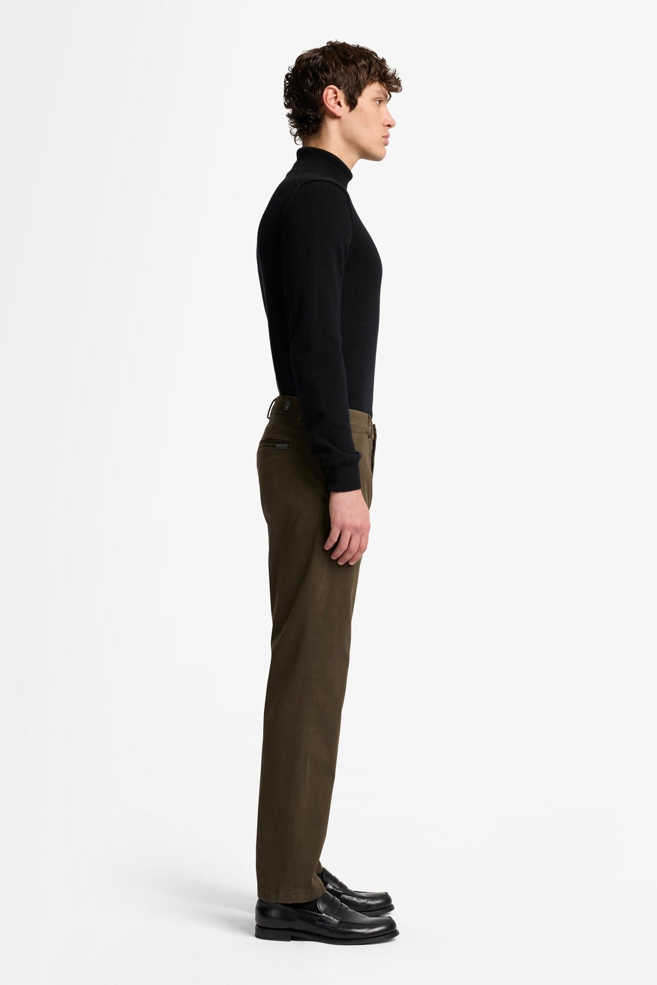 STRAIGHT CHINO in Luxe Performance Sateen Dark Olive | 7 For All