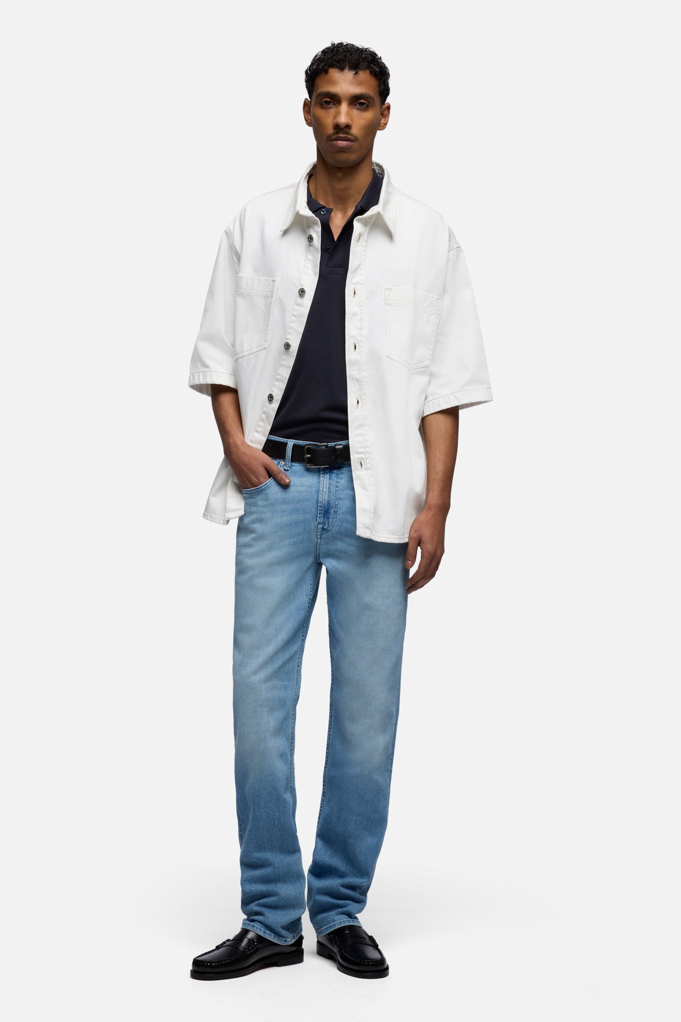 THE STRAIGHT in Denim Foam | 7 For All Mankind