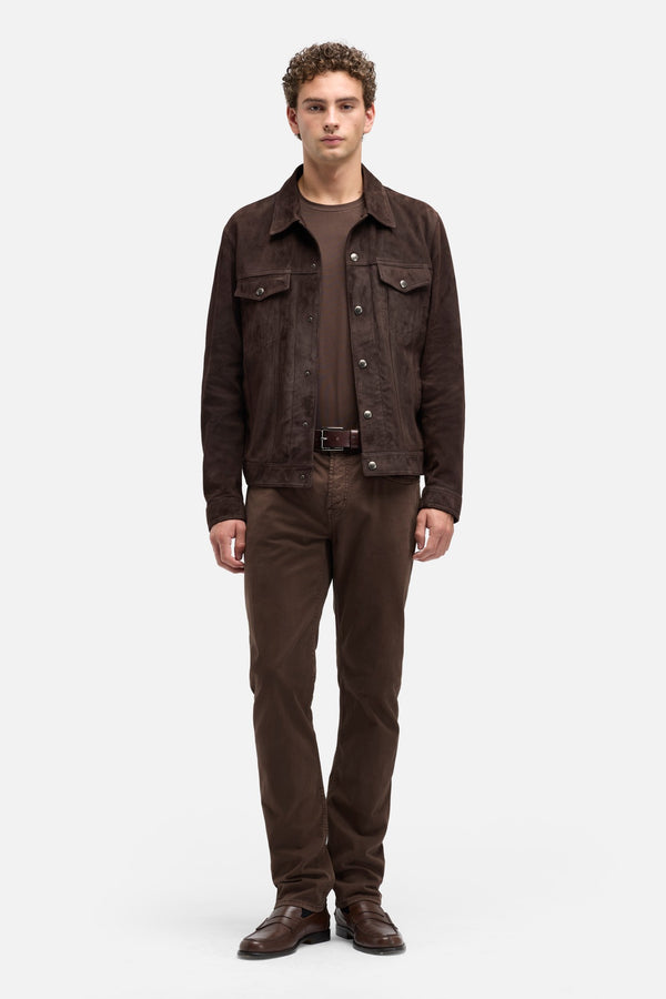Luxe Performance Sateen The Straight In Coffee Bean