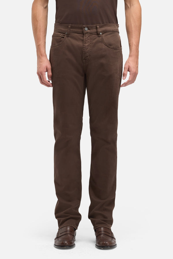 Luxe Performance Sateen The Straight In Coffee Bean