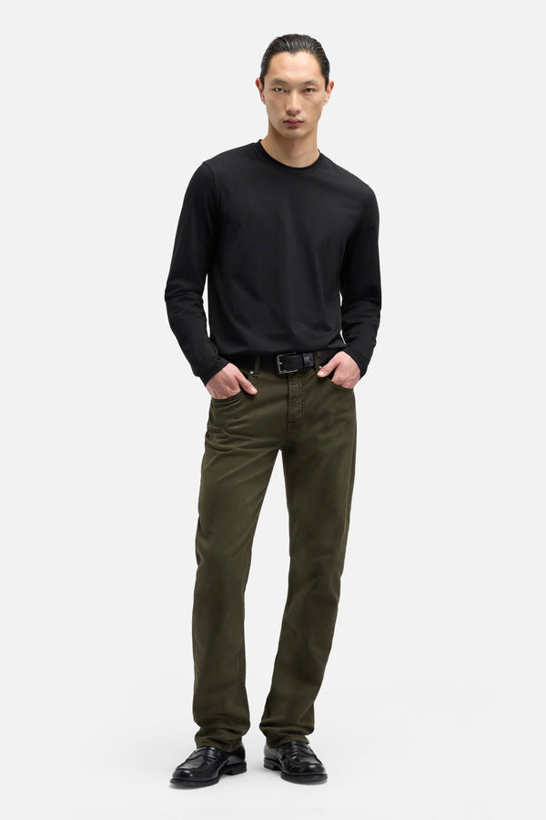 Luxe Performance Sateen The Straight In Dark Olive