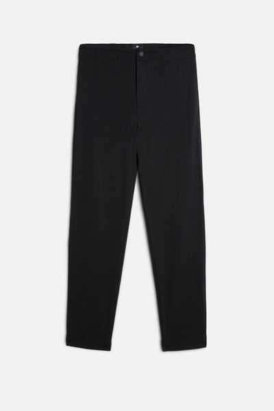 Luxe Performance Knit Hybrid Pant in Black