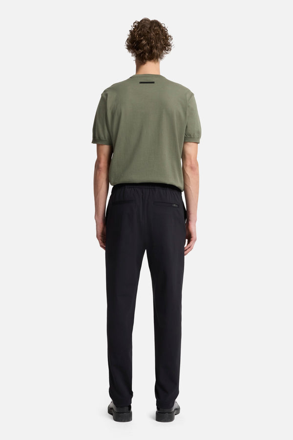 Luxe Performance Knit Hybrid Pant in Black