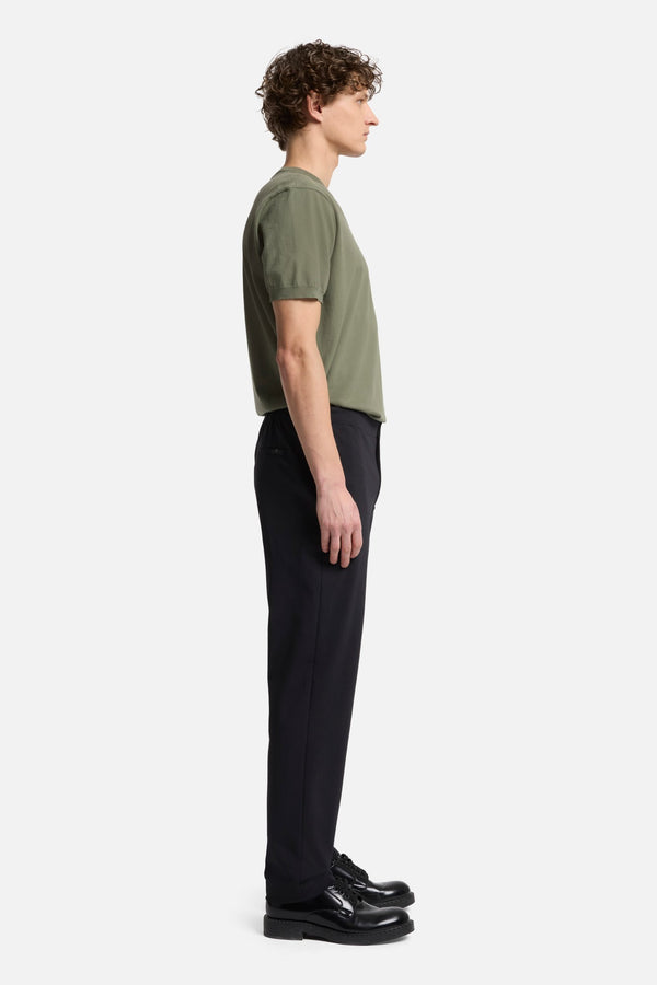 Luxe Performance Knit Hybrid Pant in Black