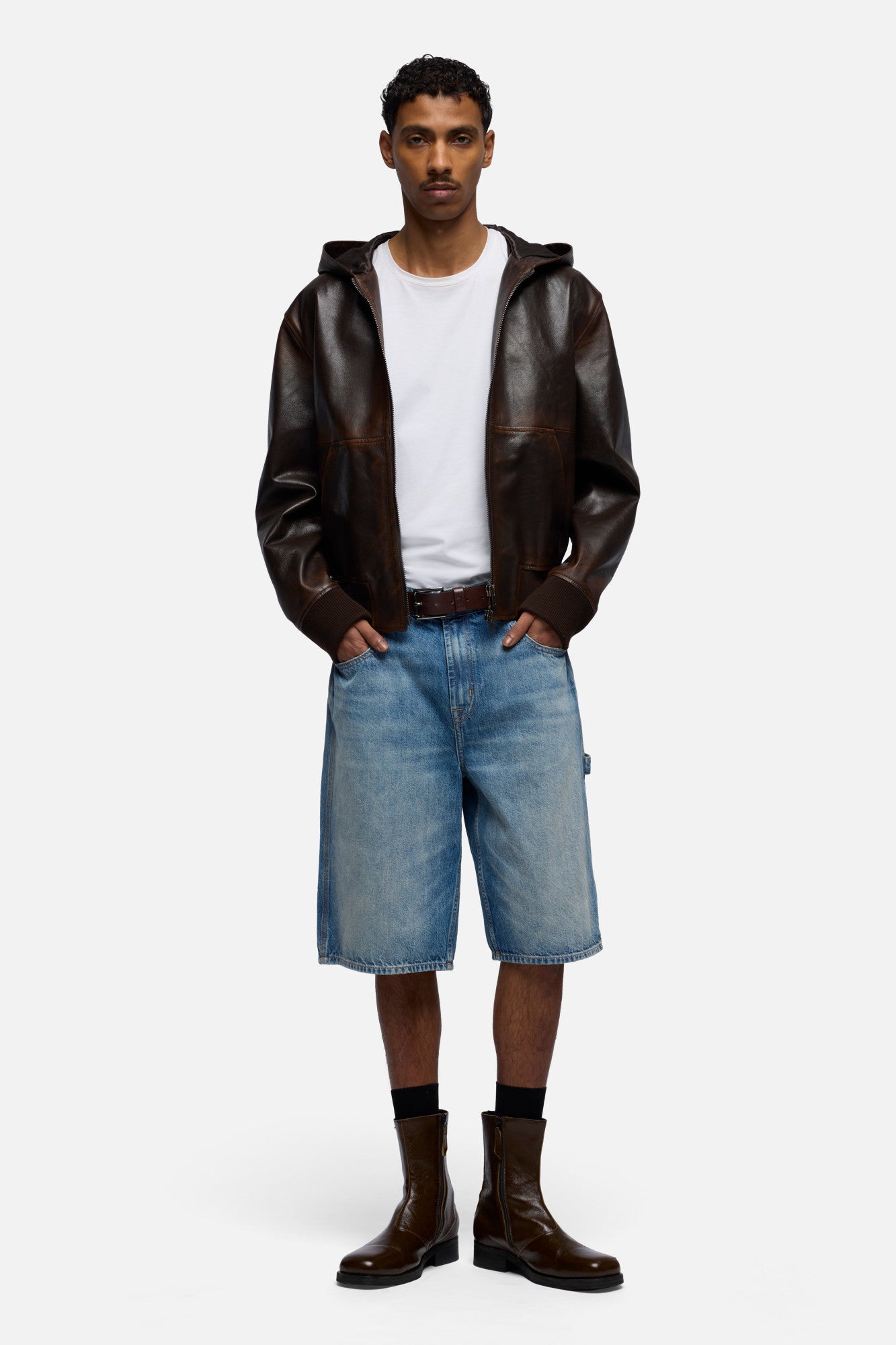 WIDE LEG SHORT in Denim Mount | 7 For All Mankind