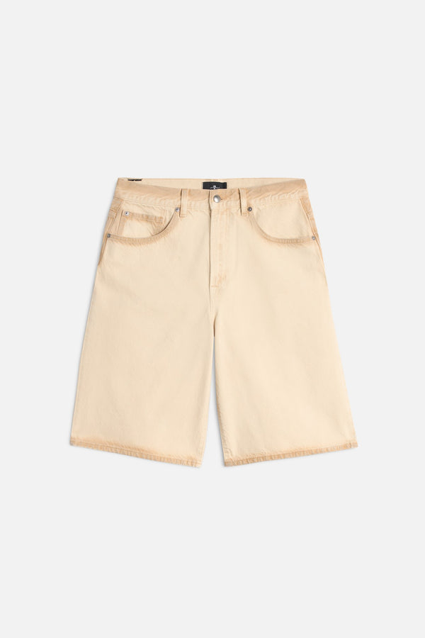 WIDE LEG DENIM SHORT
