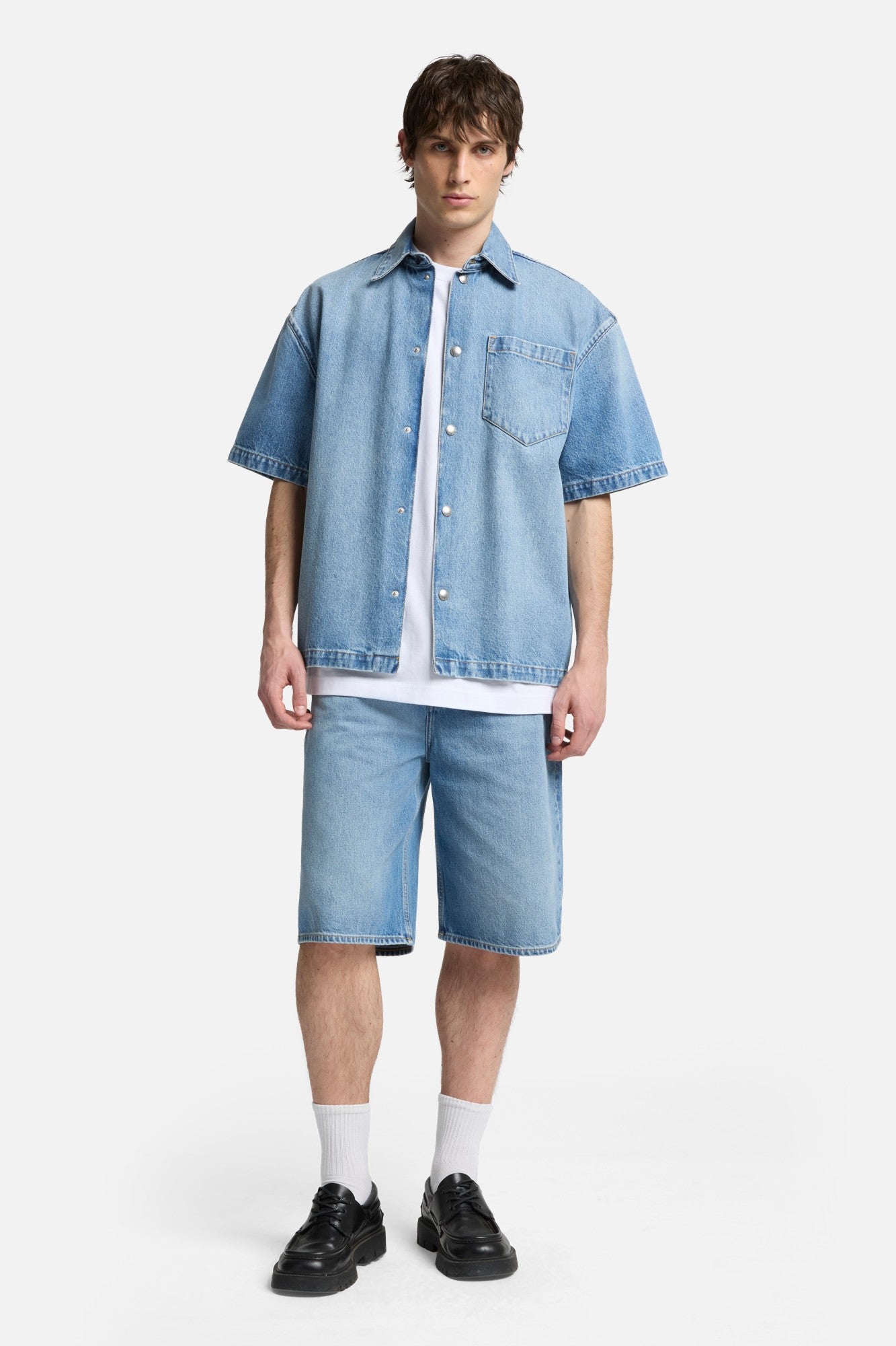 Denim Camp Shirt in Mason | 7 For All Mankind