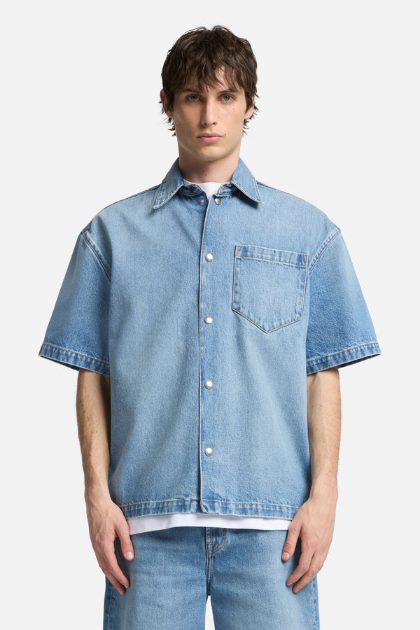 Denim Camp Shirt in Mason