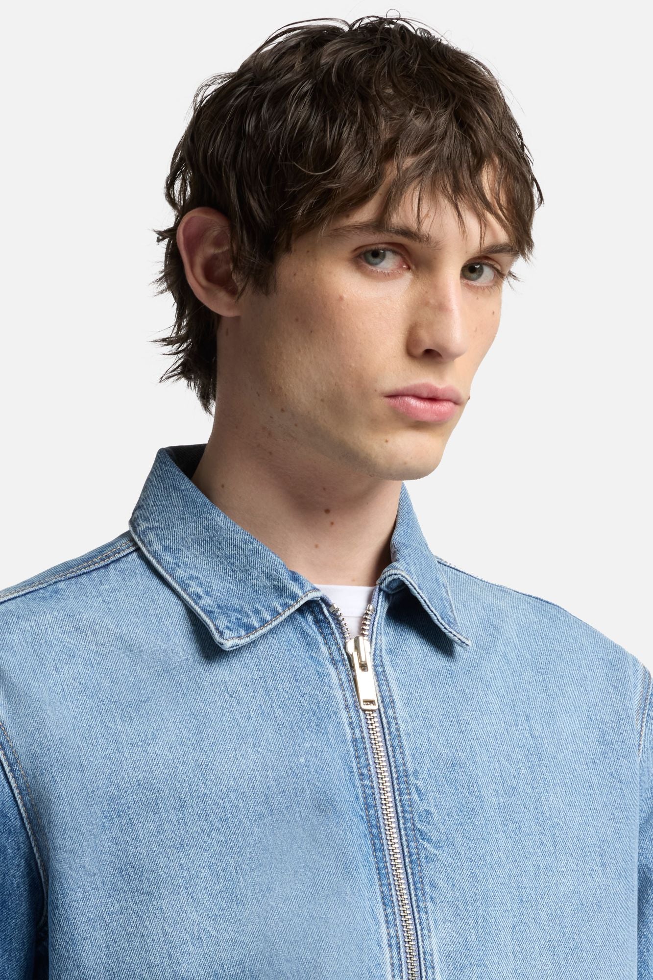 ジャケット・アウター hagetallman Denim Harrington Jacket in Mason | 7 For All Mankind
