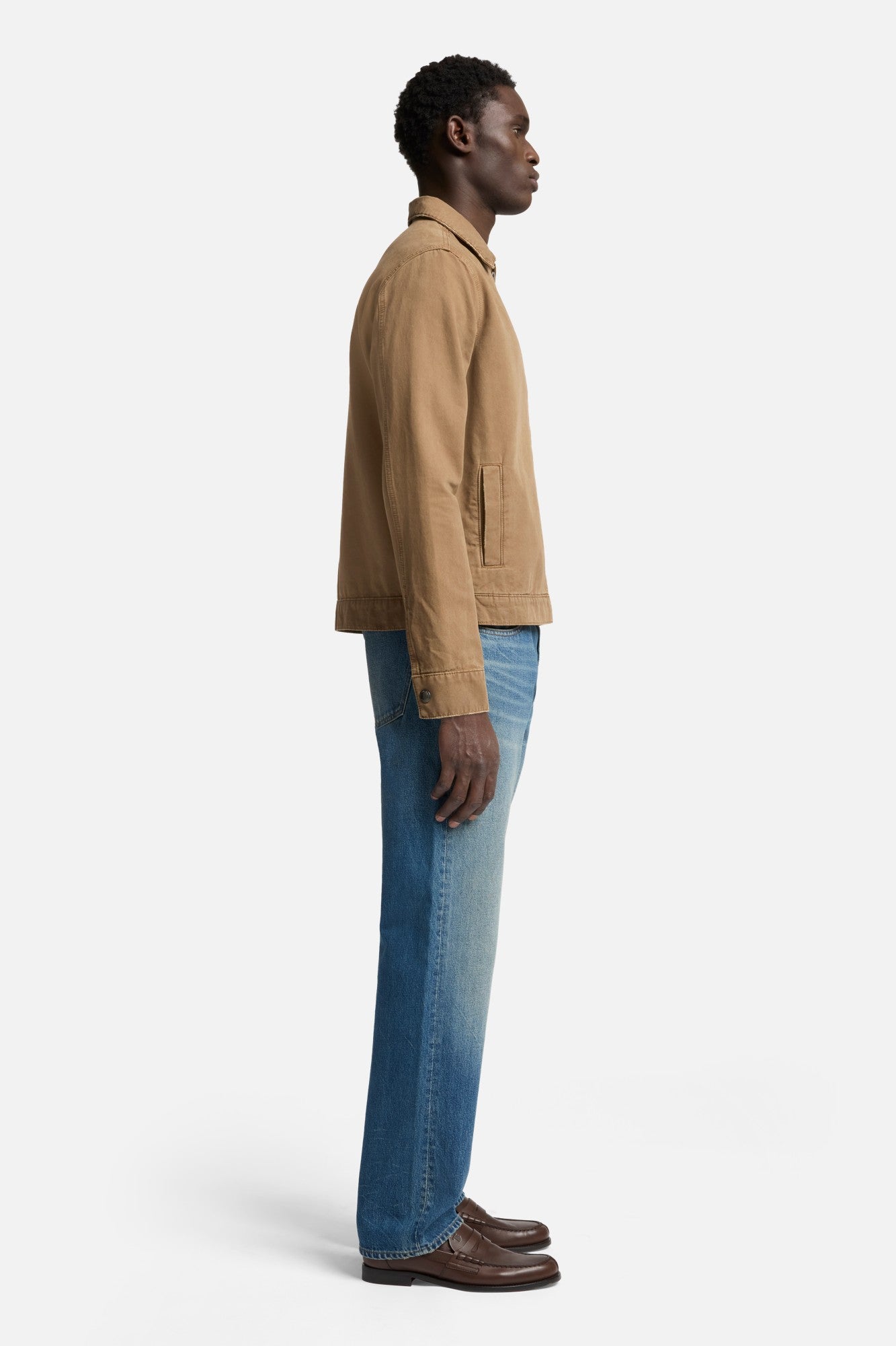 Canvas Harrington Jacket in Khaki | 7 For All Mankind