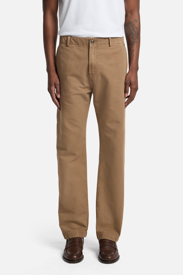Utility Canvas Straight Chino in Khaki