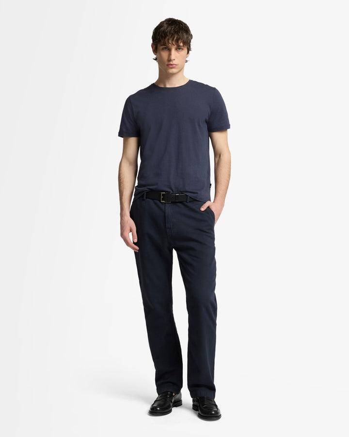 Linen Blend Carpenter Chino in Dark Navy | 7 For All Mankind