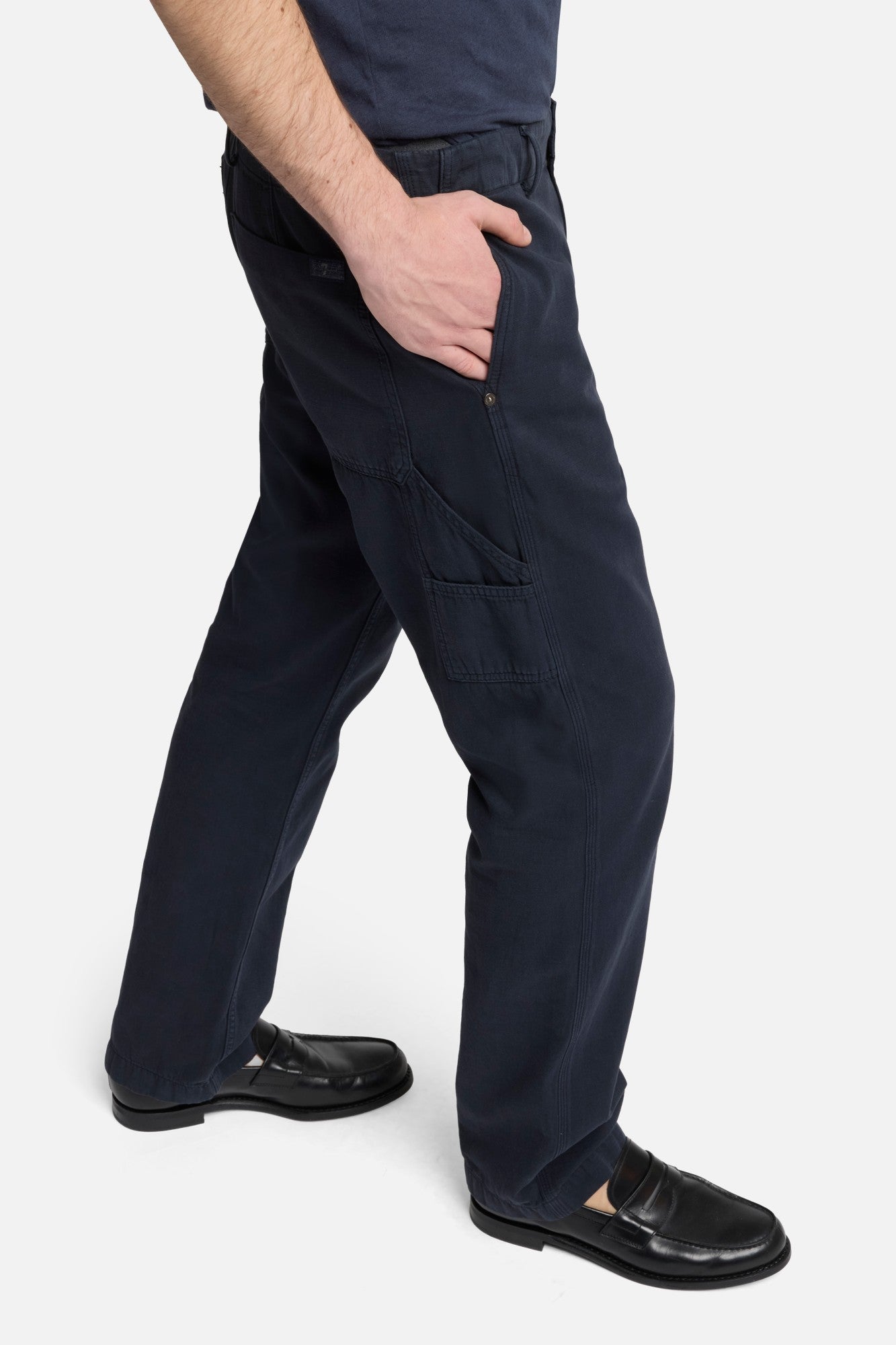 パンツ CAHLUMN 2 Tuck Chino Pant navy パンツ CAHLUMN 2 Tuck Chino Pant navy CAHLUMN/Extra Long Staple