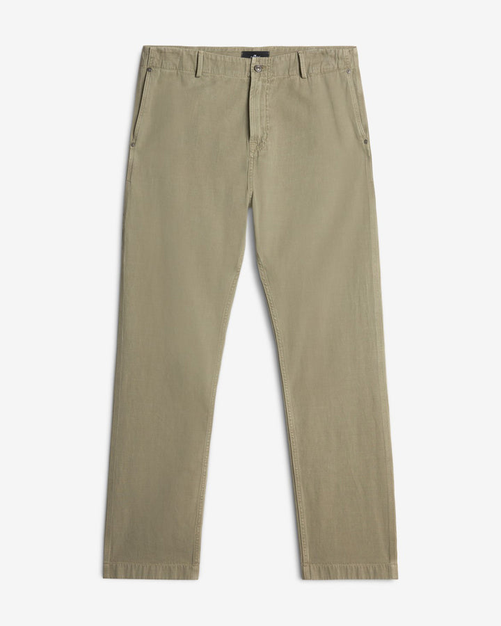 Linen Blend Carpenter Chino in Olive | 7 For All Mankind