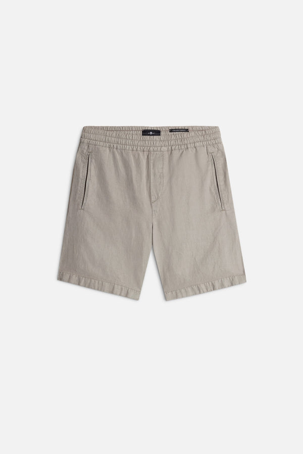 JOGGER SHORT in Linen Blend