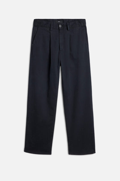 Comfort Twill Pleated Trouser In Vulcan