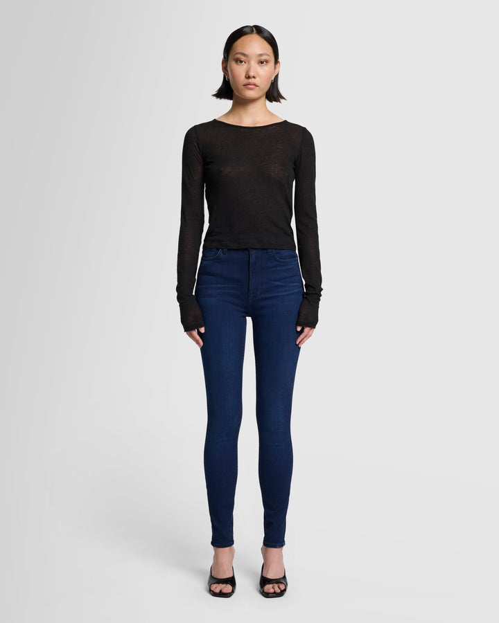 Slim Illusion High Waist Skinny in Twilight Blue