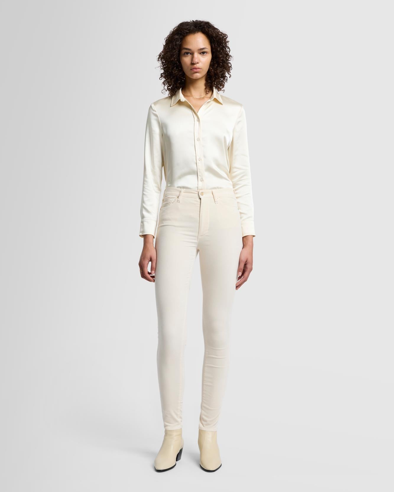7 for all mankind Velvet High Waist Skinny Pants