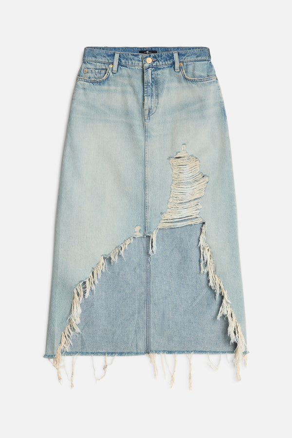 DENIM MIDI SKIRT