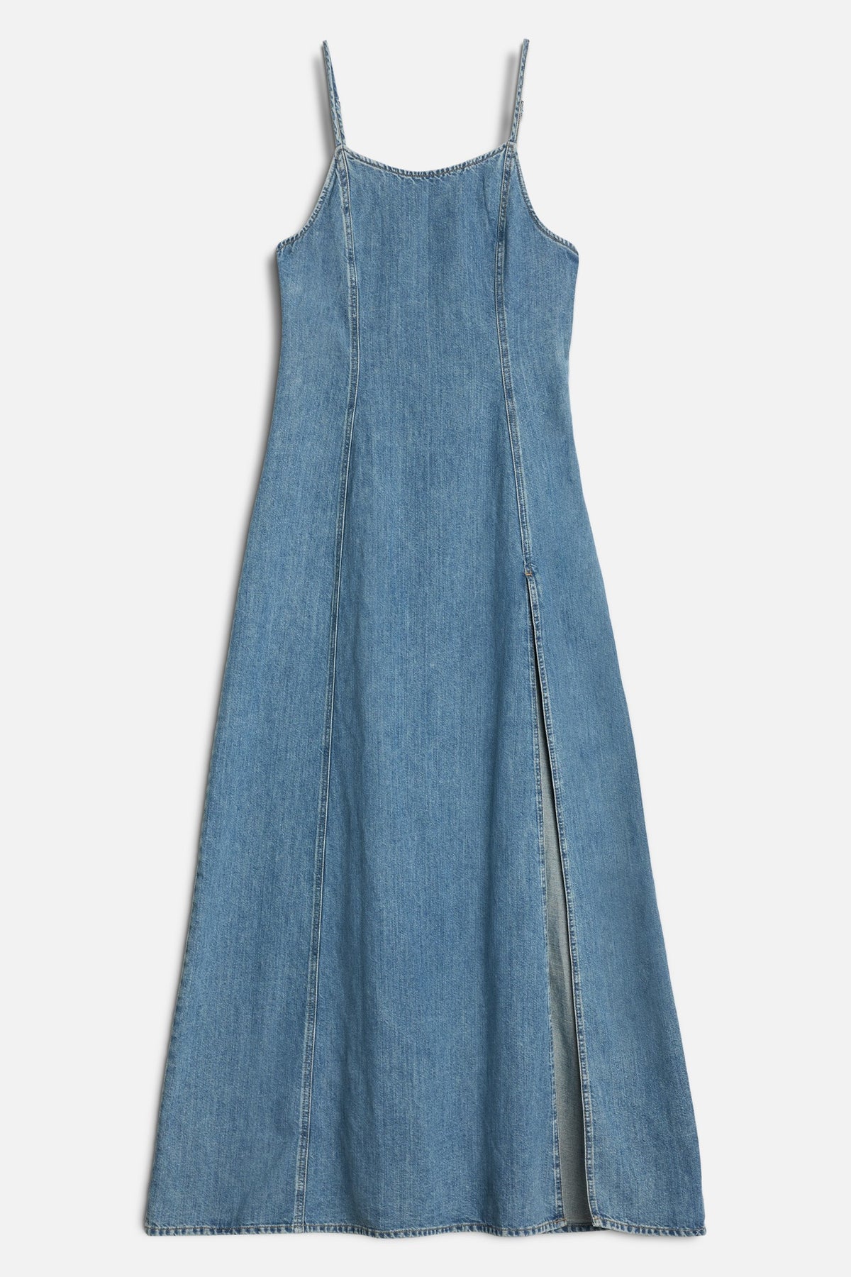 Indigo Linen Sleeveless Maxi Dress in Arizona