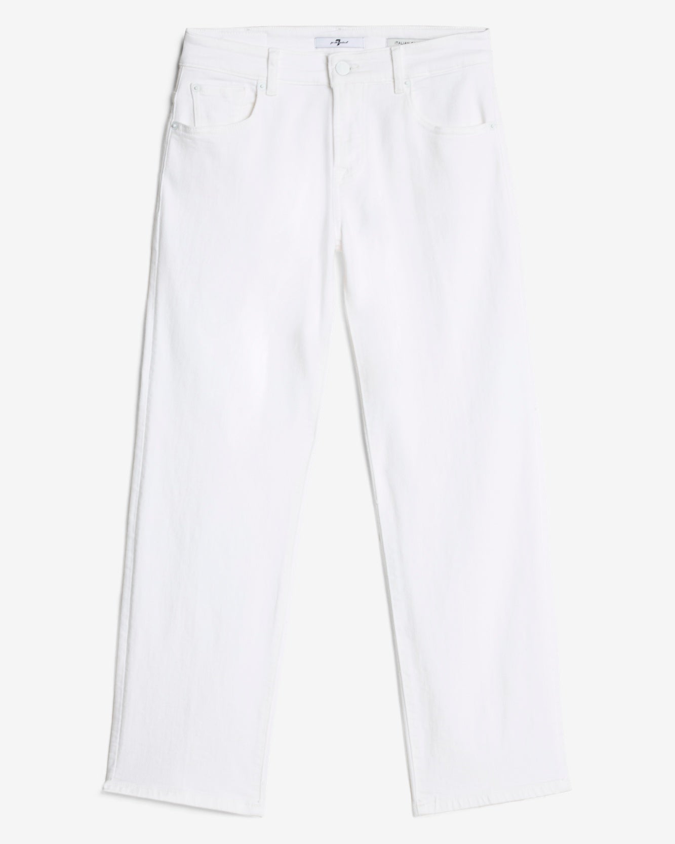 ◆as if calie◆ CALIE HEART PANTS WHITEMELANGE CA25APT002WMF CALIA - SIZE: XXS - White High-Rise Journey Wide Leg Crop