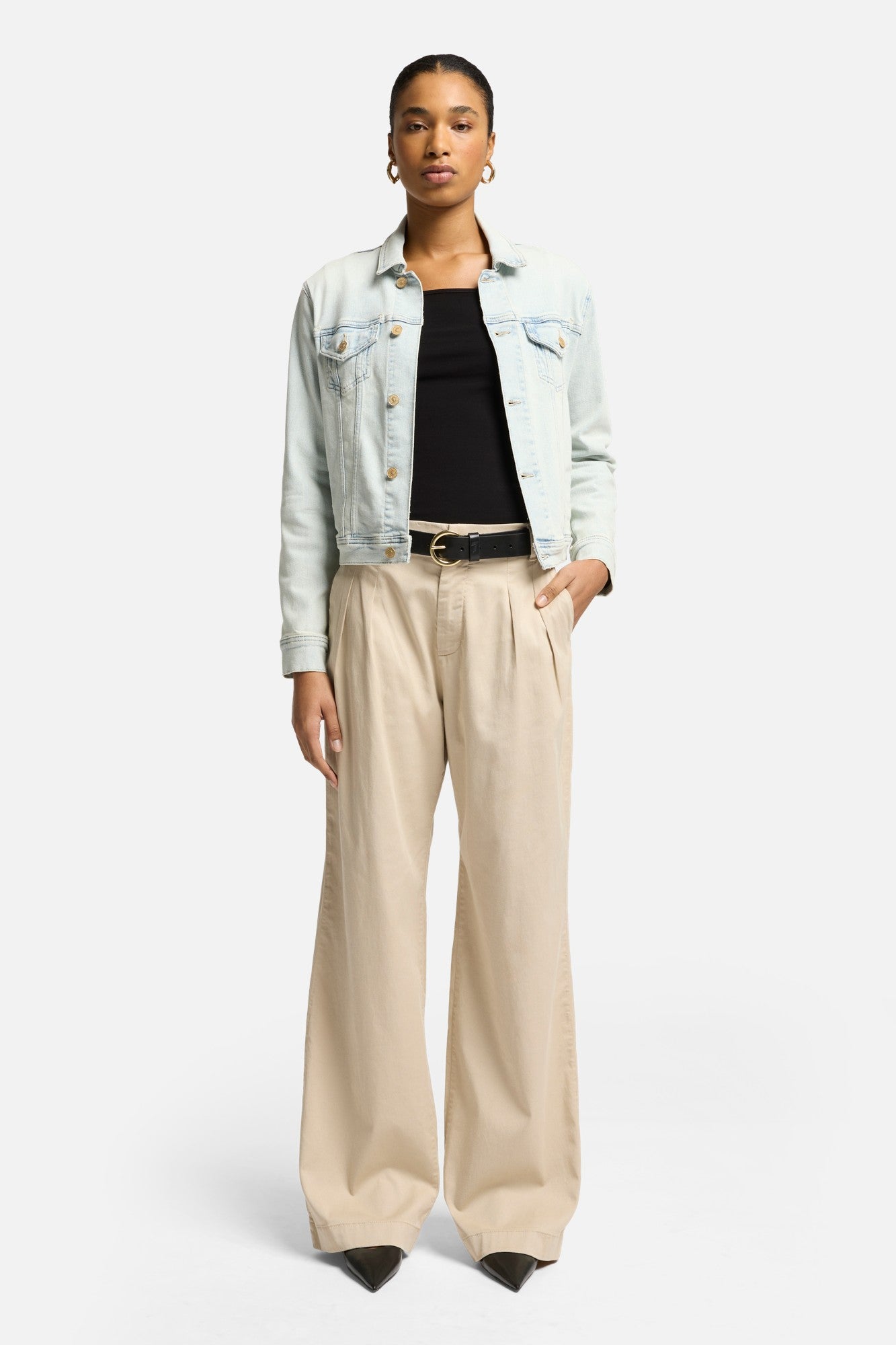 Pleated Chino in Cold Brew | 7 For All Mankind