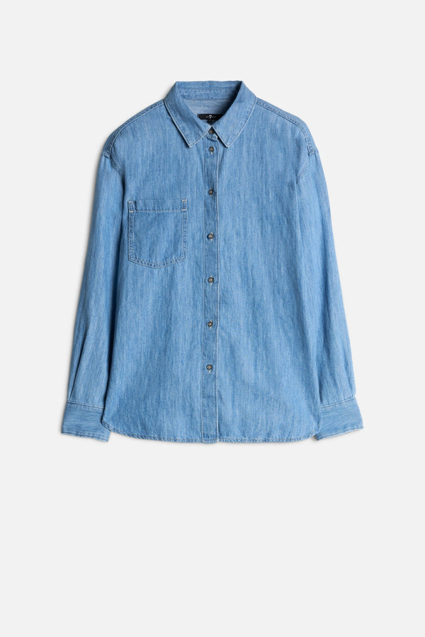 EASY SHIRT in Indigo Linen
