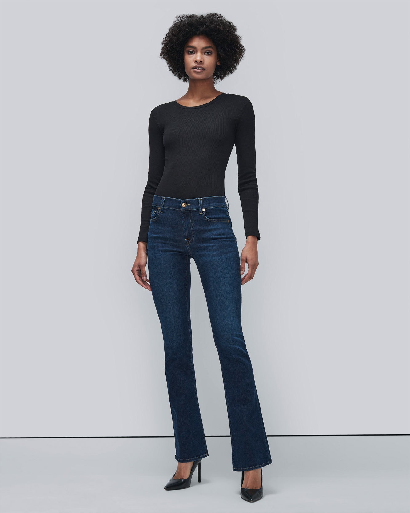 B(air) Kimmie Bootcut in Rinsed Indigo | 7 For All Mankind B(air) Kimmie Bootcut in Rinsed Indigo | 7 For All Mankind