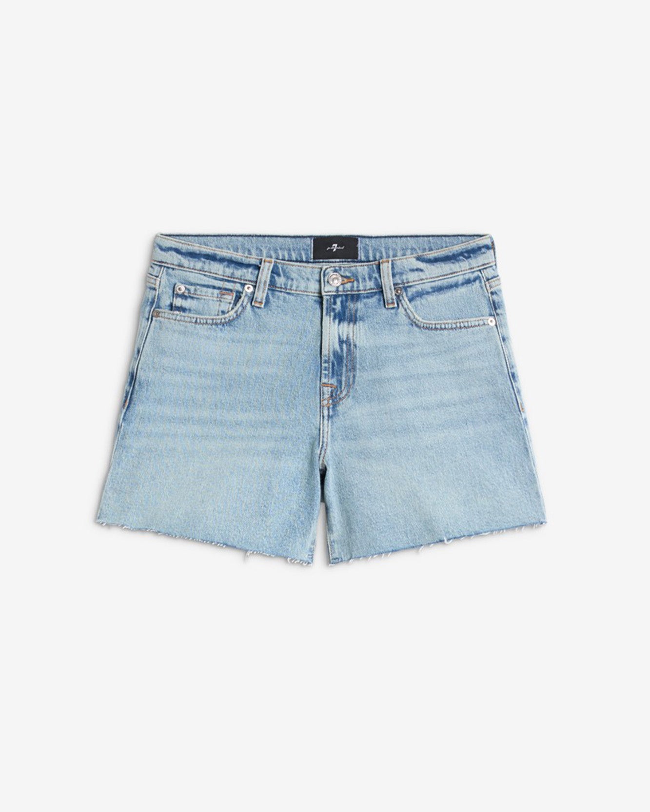 ショートパンツ 7 For All Mankind 7U027C10 Shorts MENKIND 7 For All Mankind Women's Denim Shorts, Roll Up-Broken Twill